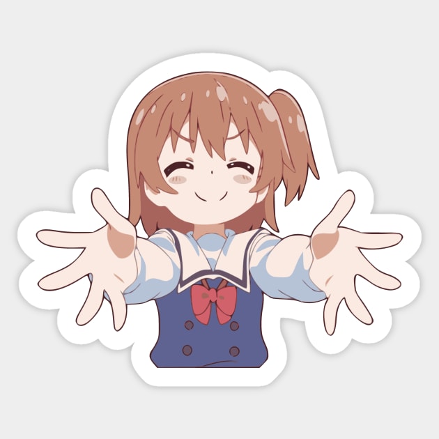 Hinata Hug Sticker by KokoroPopShop